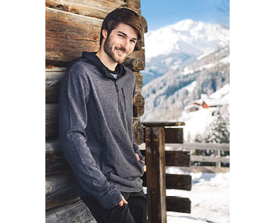Men's Ski Fleece Top with Hood