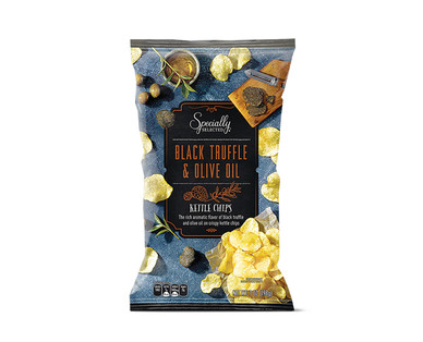 Specially Selected Black Truffle & Olive Oil or Porcini, Rosemary & Olive Oil Kettle Chips