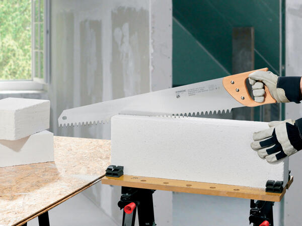 Insulation Knife and Hacksaw or Lightweight Concrete Saw