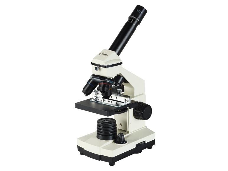 Microscop pentru şcoală cu conexiune PC şi carcasă de protecţie