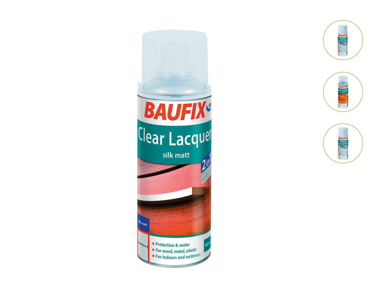 Baufix Clear Lacquer or Radiator Enamel Paint1