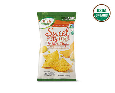 Simply Nature Organic Sweet Potato or Pumpkin Seed Tortilla Chips