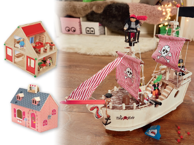 PLAYTIVE JUNIOR(R) Kids' Wooden Playhouse/ Pirate Ship