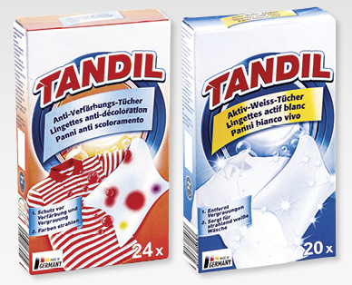 TANDIL Anti-Verfärbungs-/Aktiv-Weiss-Tücher