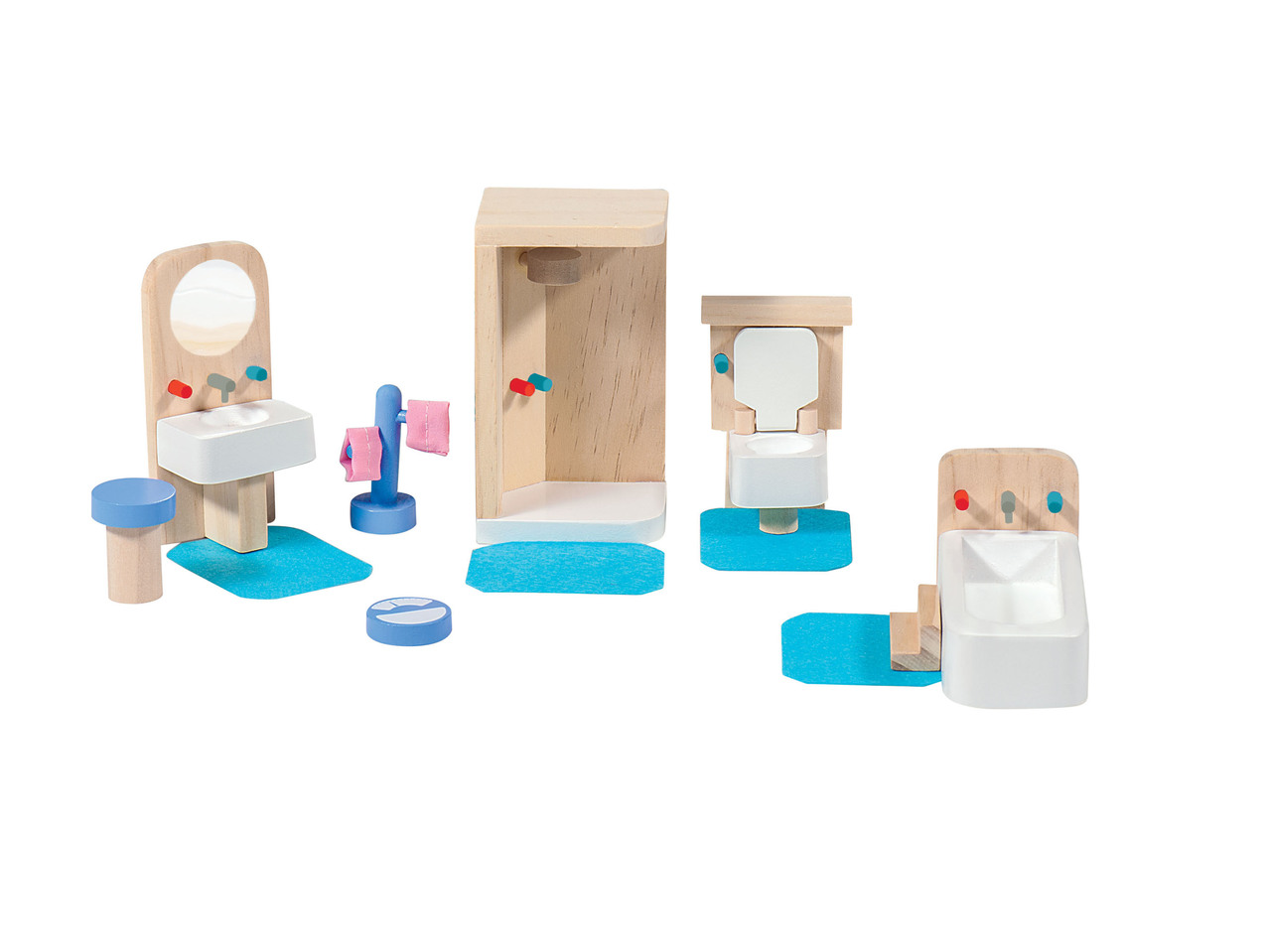 Set mobili in miniatura/ personaggi casa bambole