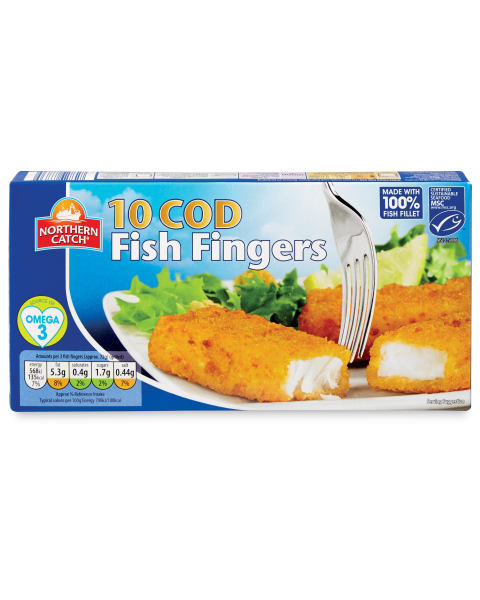 10 Cod Fish Fingers