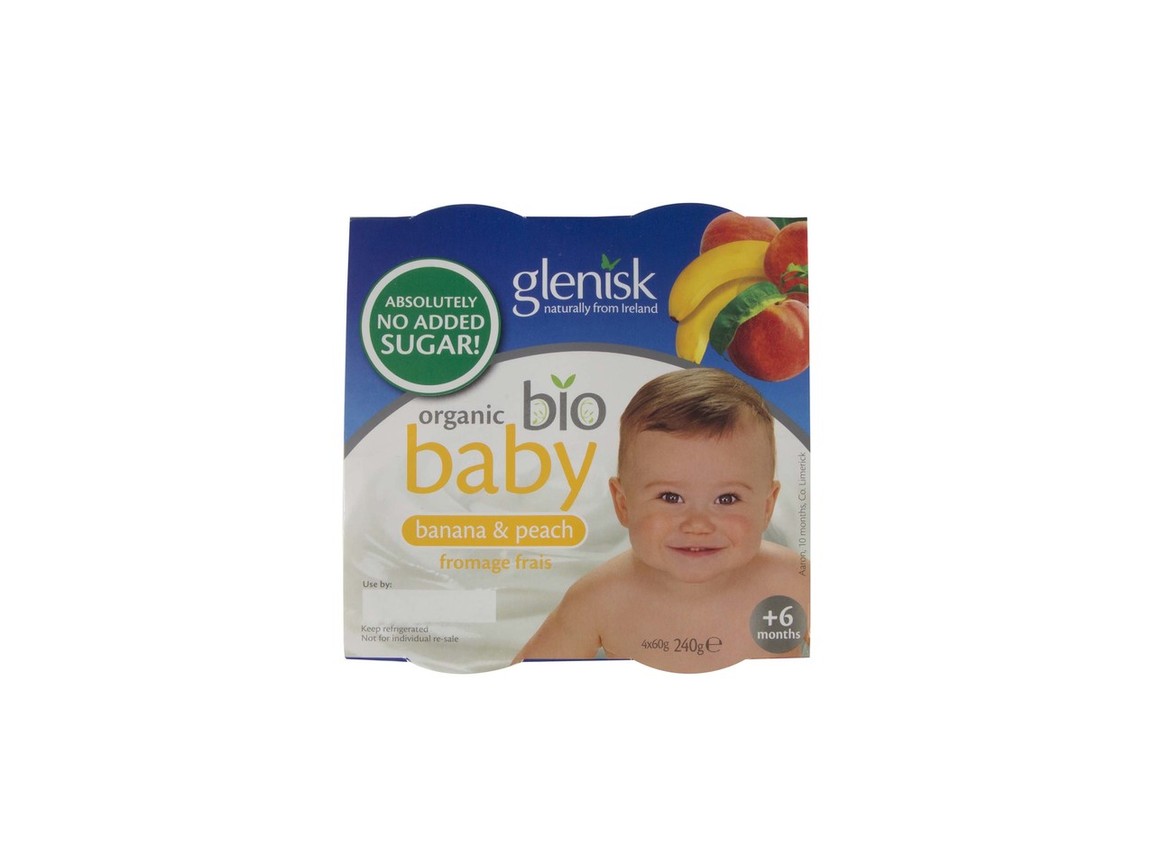 Glenisk Organic 'No added Sugar' Baby Yogurts Assorted
