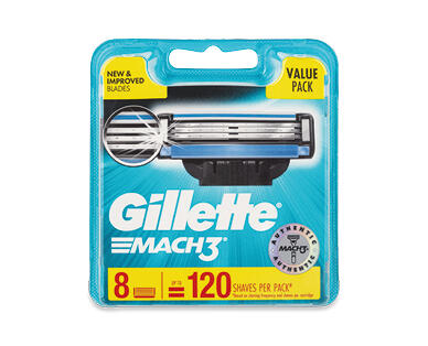 Gillette Mach 3 Razor Cartridges Value 8pk