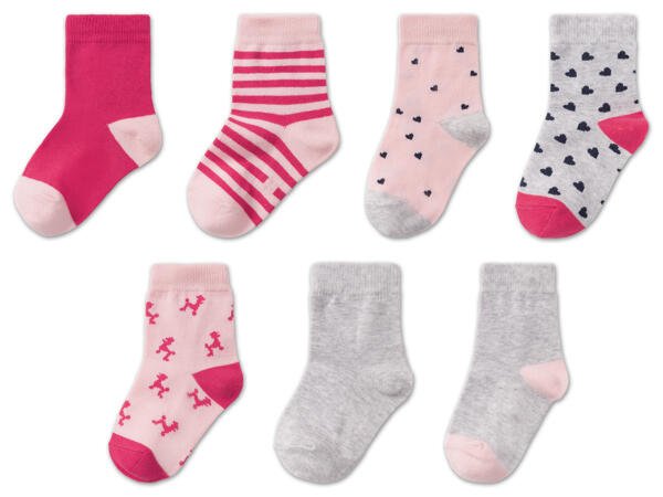 Kleinkinder Socken, 7 Paar