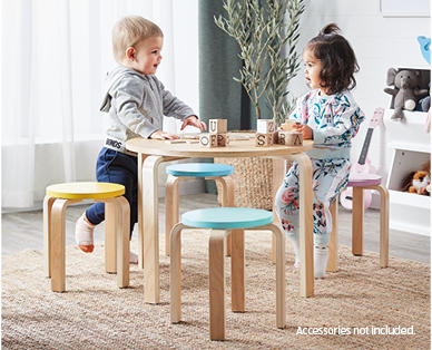 Children's Table and 4 Stool Set
