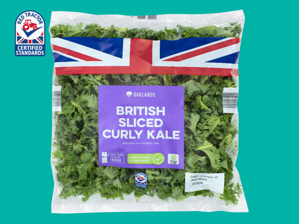 Oaklands British Sliced Curly Kale