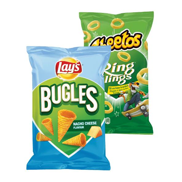Lay's Bugles of Cheetos Ringlings