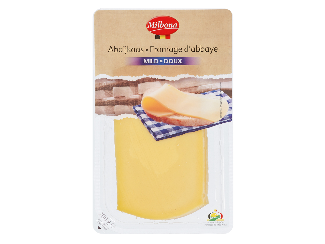 Fromage d'abbaye en tranches