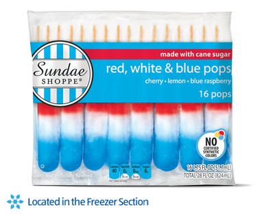 Sundae Shoppe Red, White & Blue Pops