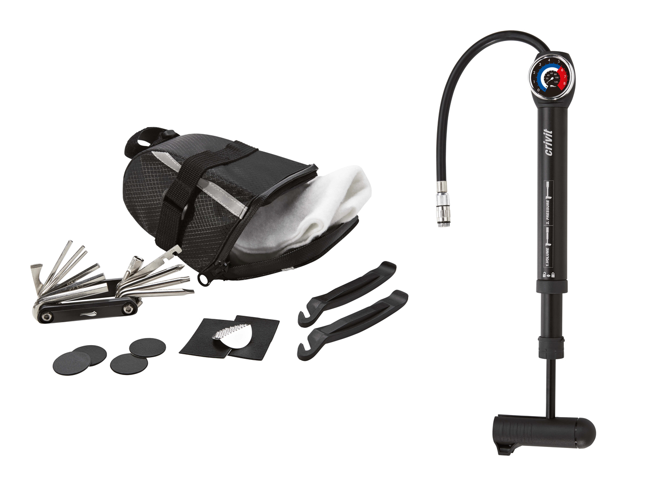 Trousse à outils pour vélo/ mini-pompe à air