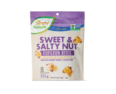 Simply Nature Sweet & Salty Nut or Mixed Berry Popcorn Bites