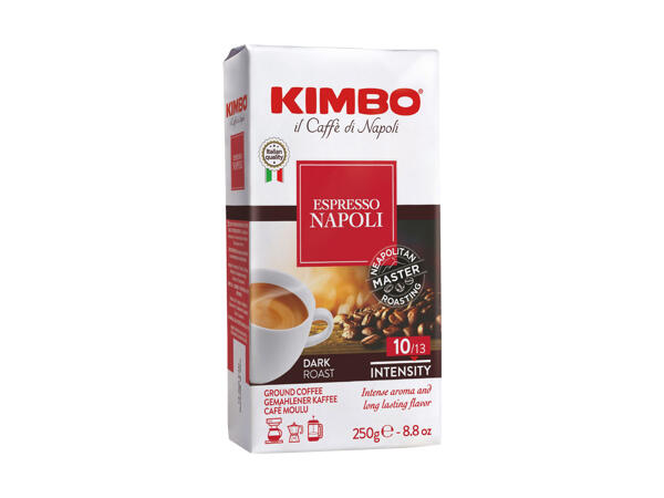 Espresso Napoli moulu Kimbo