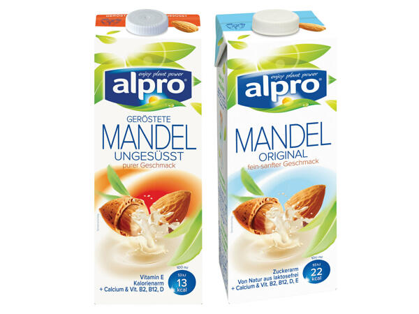 Alpro Mandel-, Kokosnuss- oder Cashewgetränk