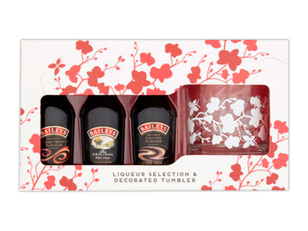 Baileys Liqueur Selection & Decorated Tumblers