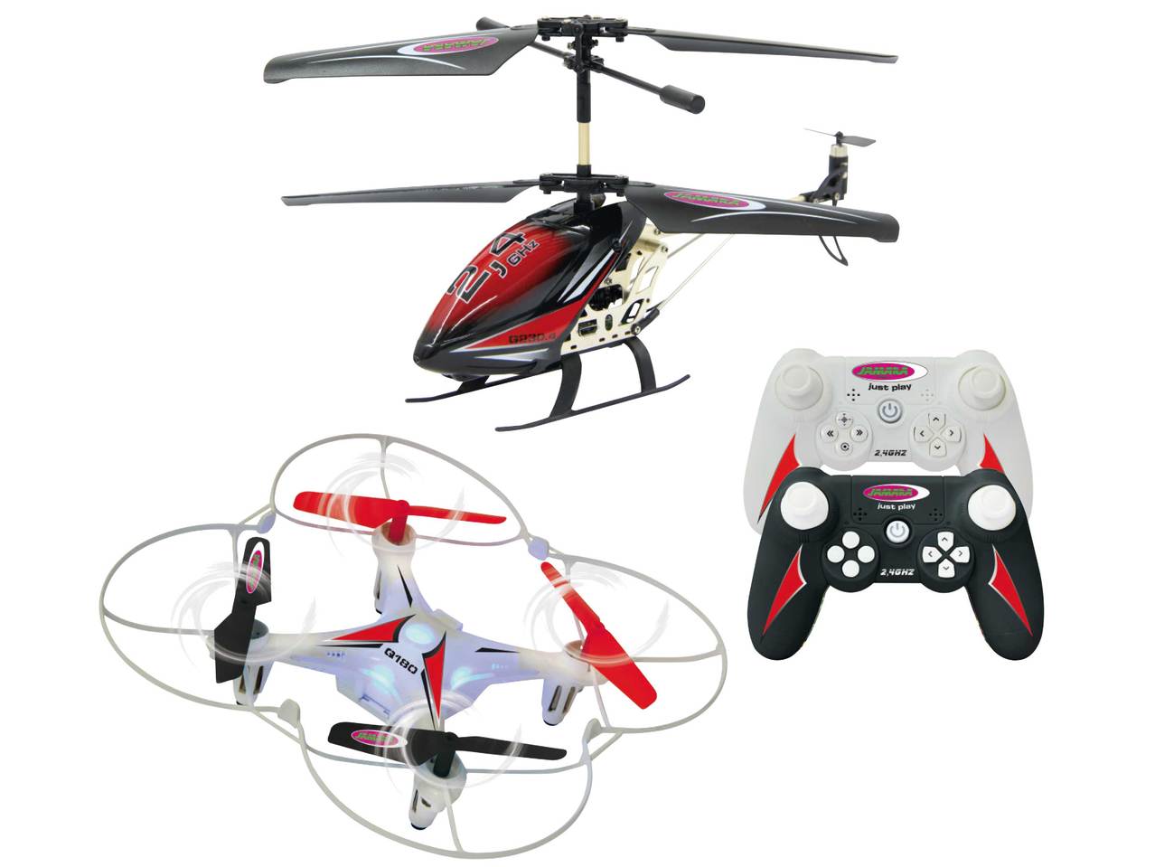 Jamara(R) Kauko-ohjattava helikopteri tai quadrokopteri