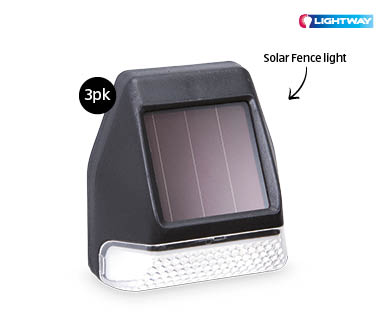 Solar Gutter Light 2pk or Fence Light 3pk