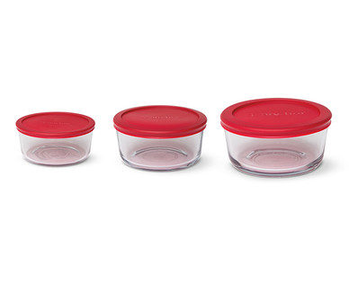 Crofton 6-Piece Holiday Glass Storage Bowls