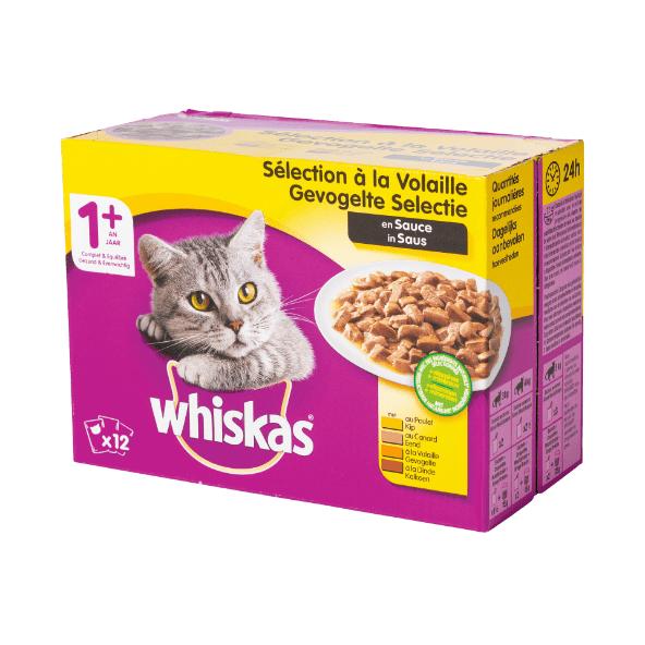 Katzenfutter Whiskas, 12er-Packung