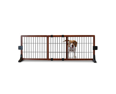 Heart to Tail Freestanding Wood Pet Gate