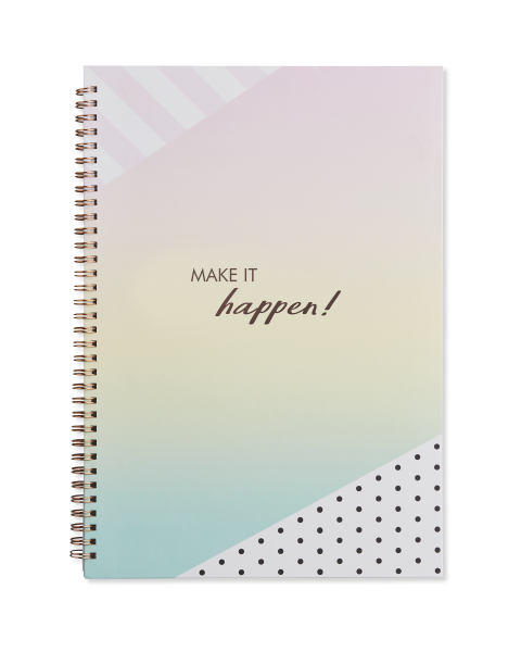A4 Make it Happen Notebook