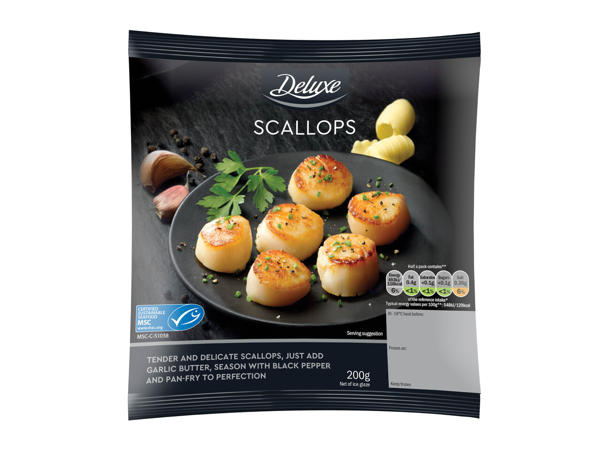 Scallops Without Roe in a bag