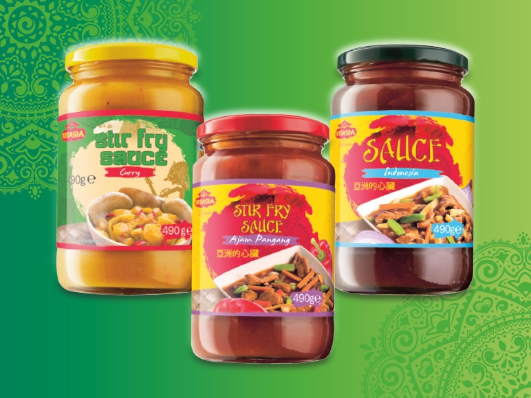 Pangang Sauce, Indonesian Sauce und Thai Curry Sauce