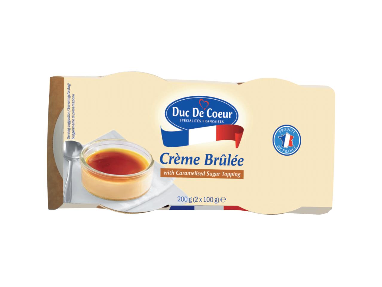 DUC DE COEUR Crème Brûlée