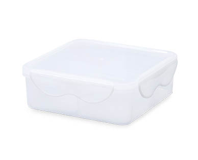 Square Food Storage Container with 4 dividers 1.7L