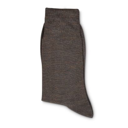 Chaussettes en laine avec soie pour hommes, 2 paires