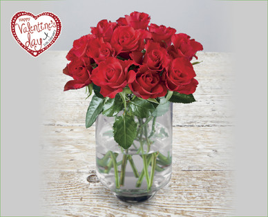 Valentine's Dozen Red Roses^