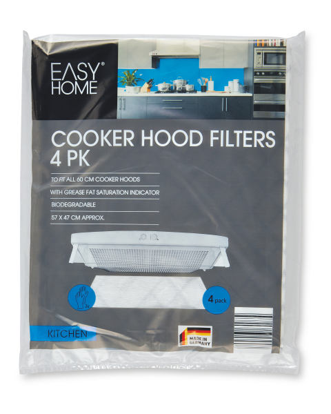 Cooker Hood Filters 4 Pack