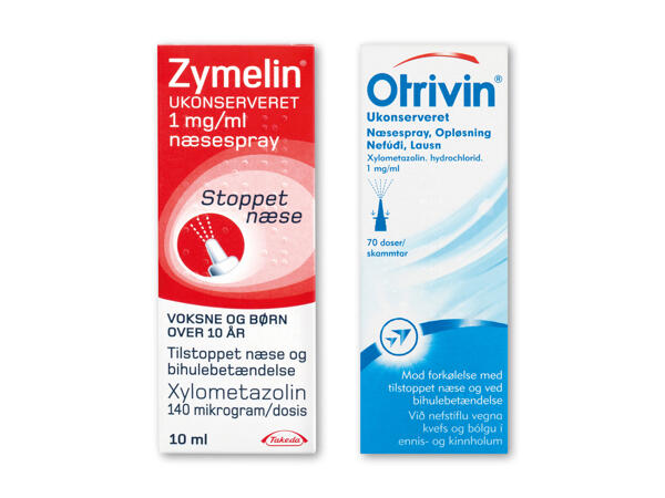 Zymelin eller Otrivin næsespray