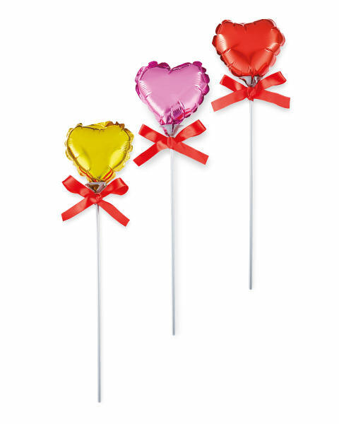 Customised Heart Balloons 6 Pack