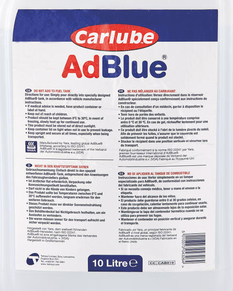 Carlube Adblue 10 Litres