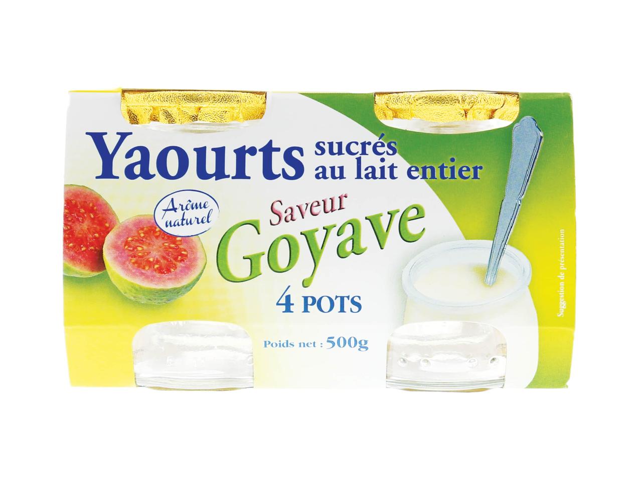 4 yaourts saveur goyave1
