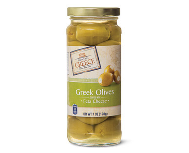 Journey To...Greece Greek Olives Stuffed With Feta Cheese
