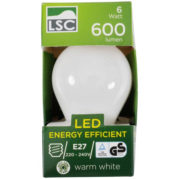 LSC Kugel-LED-Lampe in Soft Tone