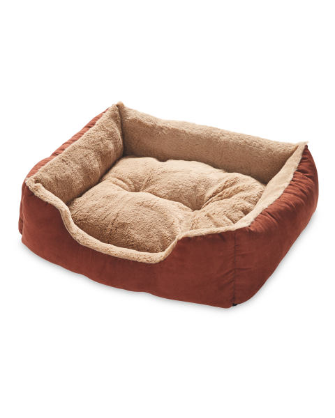 Brown Large Plush Pet Bed
