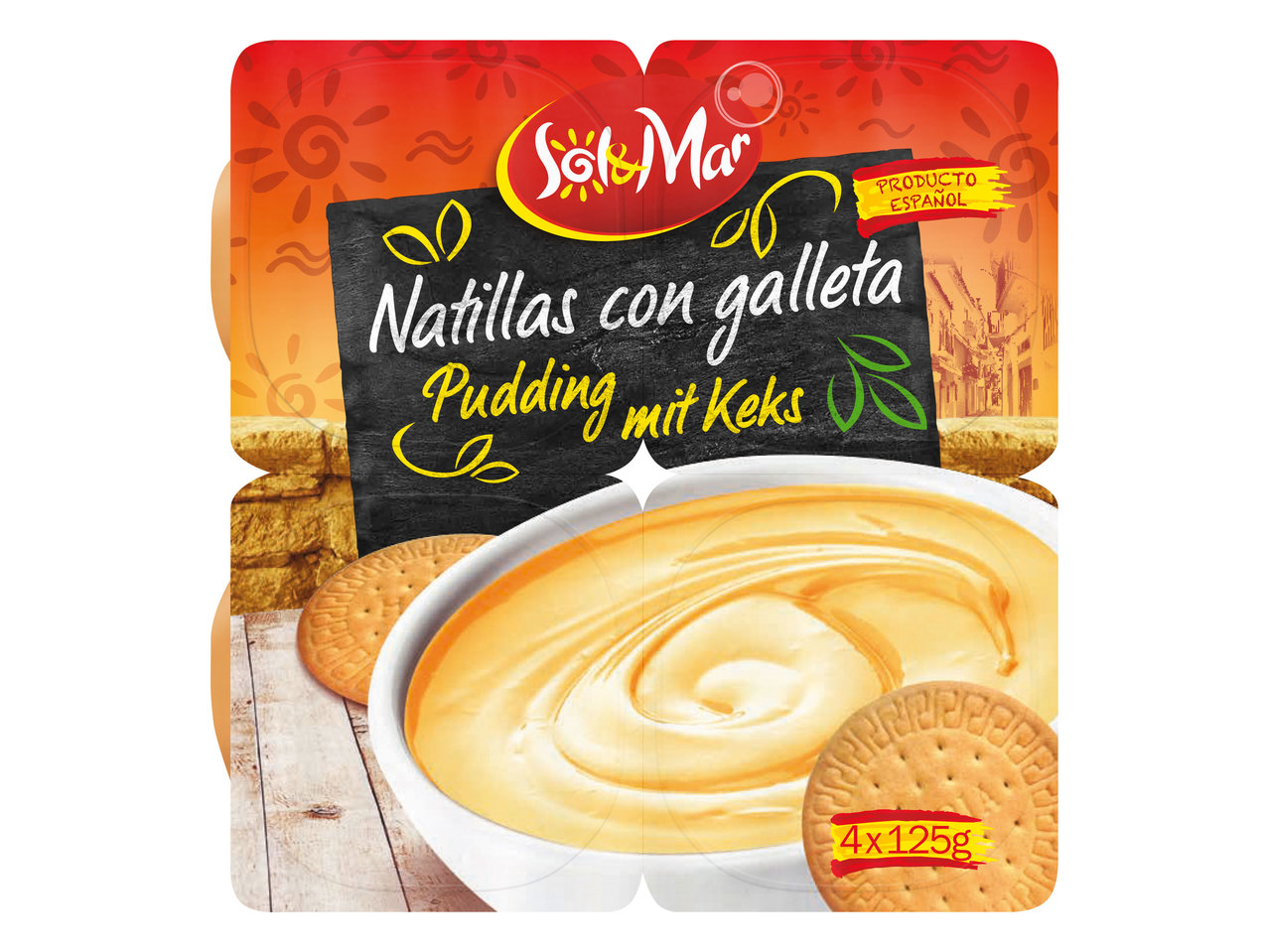 SOL & MAR Natillas con galleta