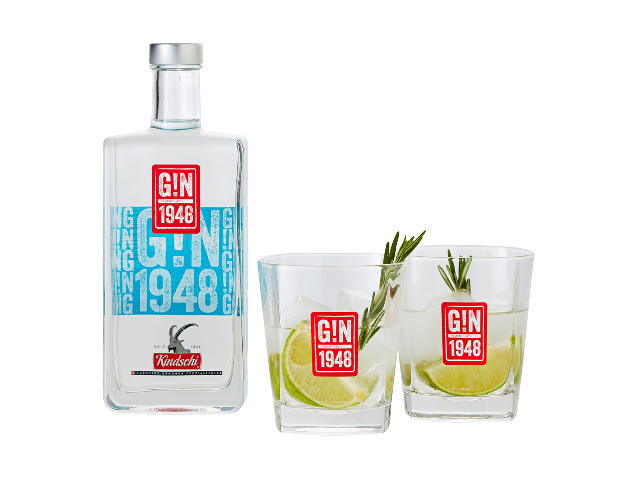 Set Gin con bicchieri G!N 1948