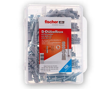 FISCHER(R) Dübel- und Schraubenbox, 160-teilig