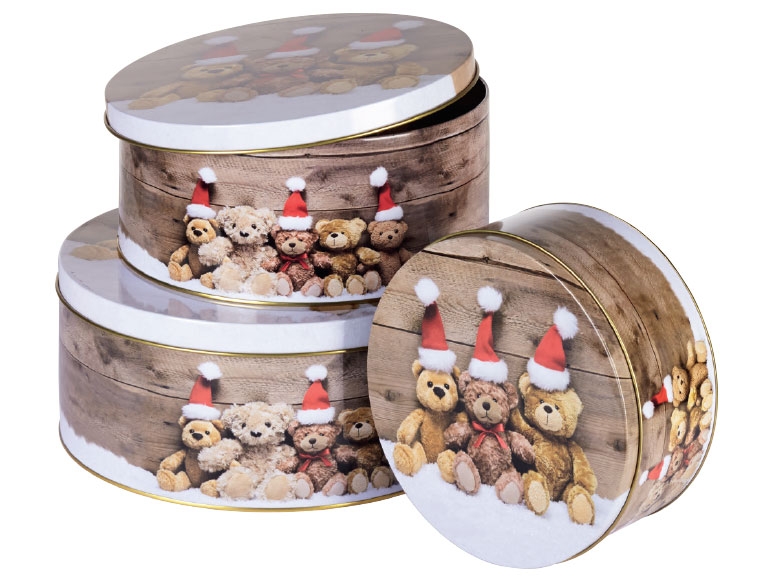 Melinera Christmas Storage Tins