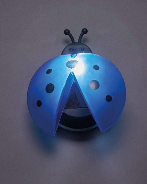 Blue Solar Ladybird Light