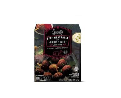 Specially Selected Maple Bacon Pork or Prime Rib Seasoned Beef Meatballs