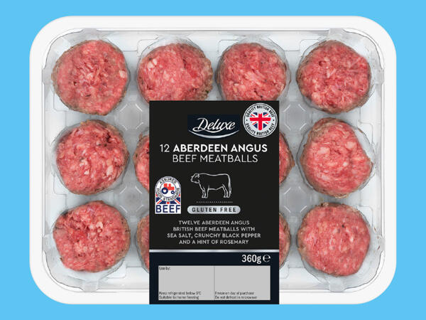 Deluxe 12 Aberdeen Angus British Beef Meatballs